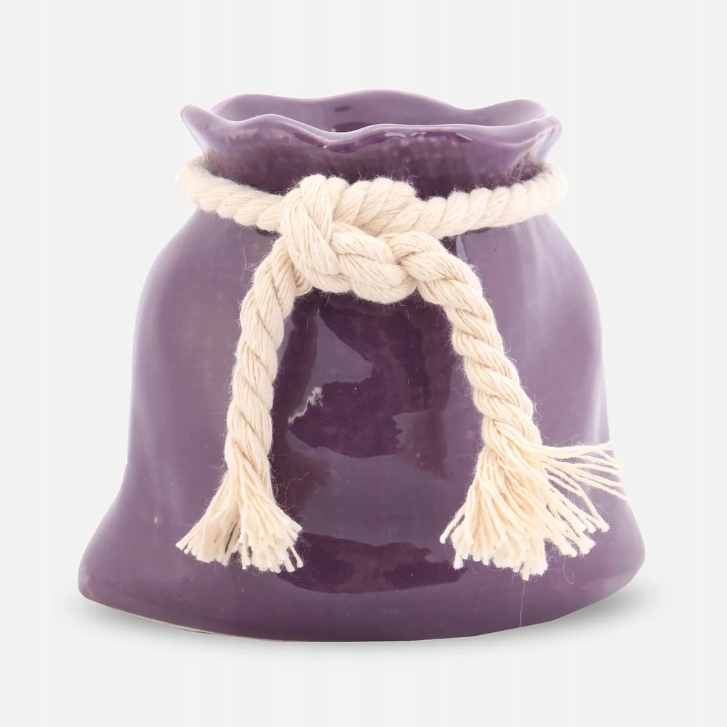 Váza erszény lila váza dekoratív asztalhoz