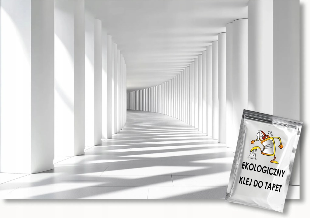 Fotótapéta Flizelina Illúzió Mélység Alagút Folyosó Oszlop 3D 200x140 ragasztó