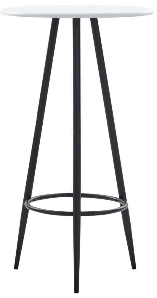 fehér MDF bárasztal 60 x 107,5 cm
