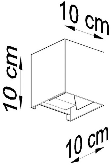 LED Kültéri fali lámpa LUCA LED/6W/230V IP54
