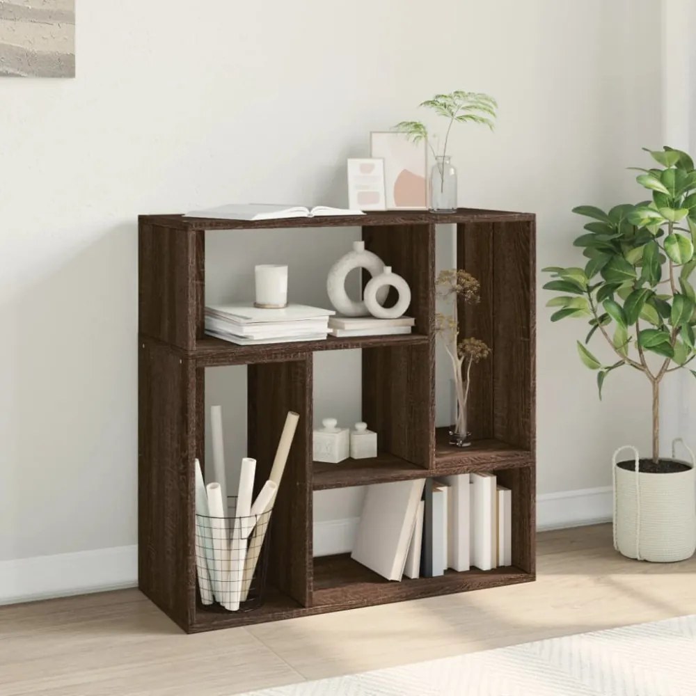 2 db barna tölgy színű szerelt fa TV-szekrény 75 x 30 x 50 cm