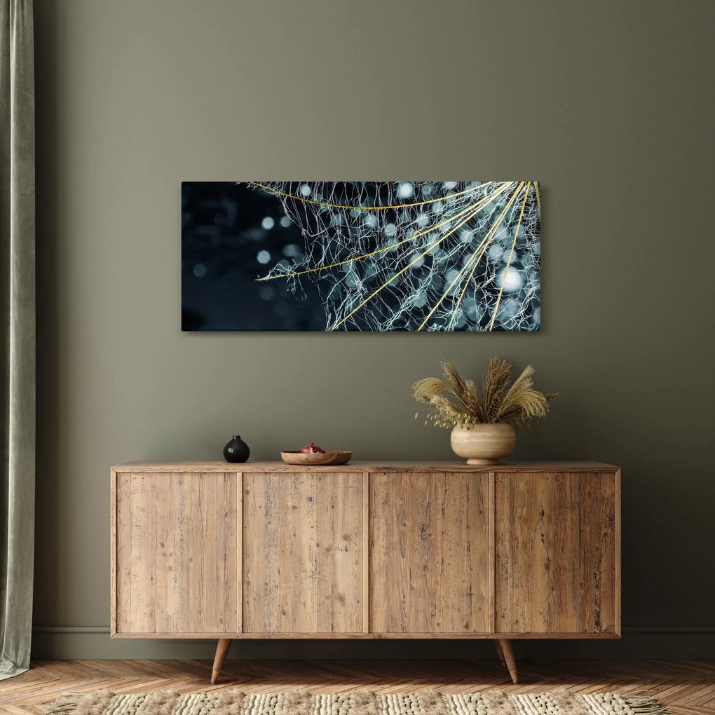 Kép - Virág pókhálóval (120x50 cm)