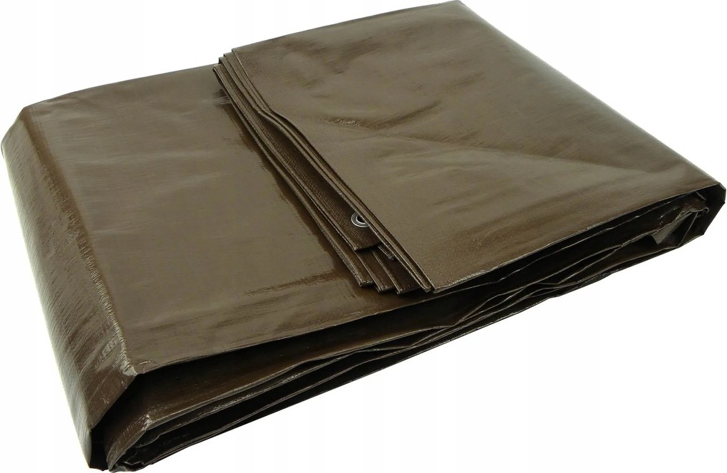 Védőponyva 10x12M 200G Barna Vízálló Geko Lengyel