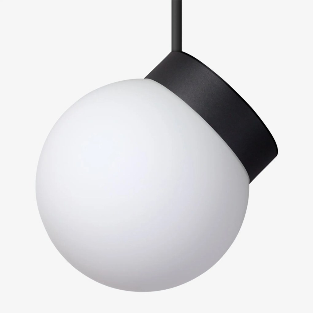 Lucis függeszték Polaris Ztr 1x100(77)W E27 üveg fekete opál ZTR.11.28