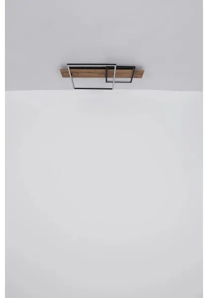 Globo 67289D1 - LED mennyezeti lámpa VANNI LED/24W/230V barna/fekete