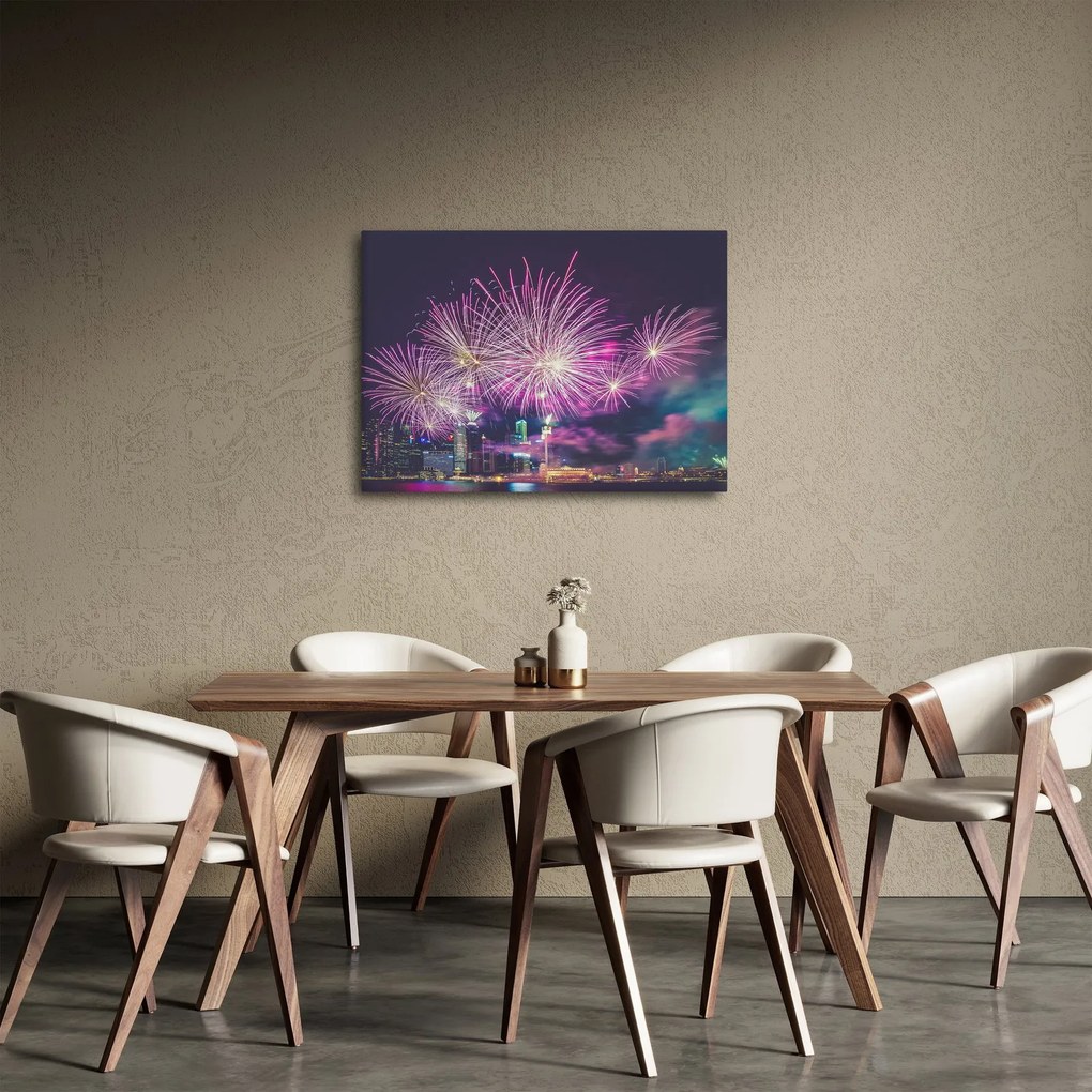 Tűzijáték képe (70x50 cm)