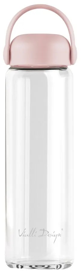 Rózsaszín üveg ivópalack 540 ml Fuori – Vialli Design