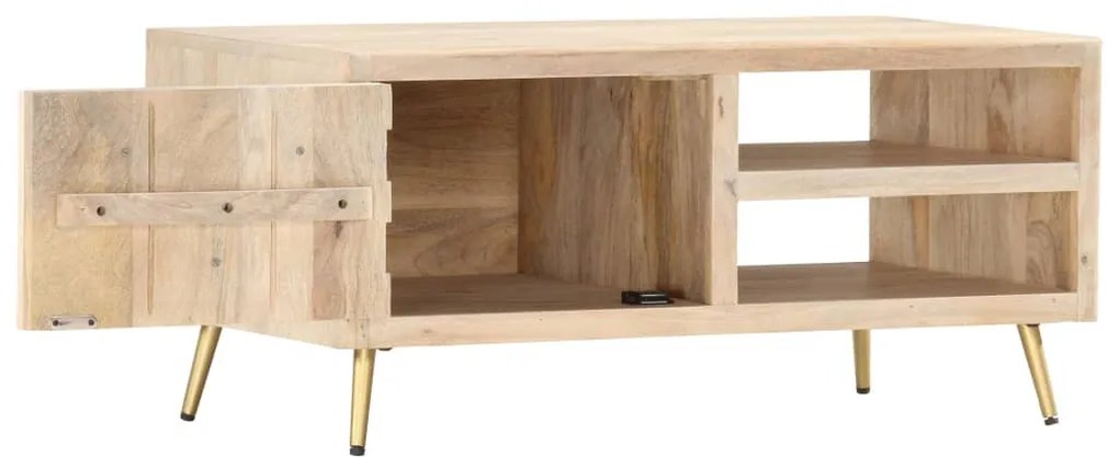 Tömör mangófa dohányzóasztal 90 x 45 x 40 cm