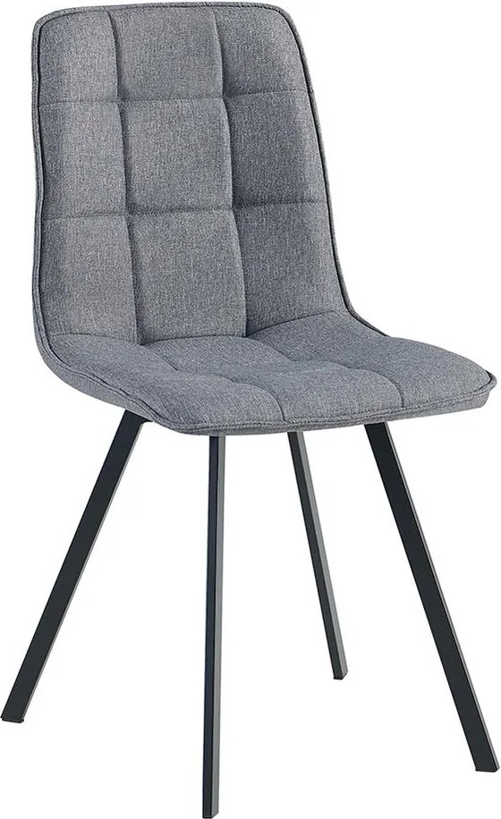 Catini LANDON Étkezőgarnitúra 6x szék + asztal, szürke/sötétszürke