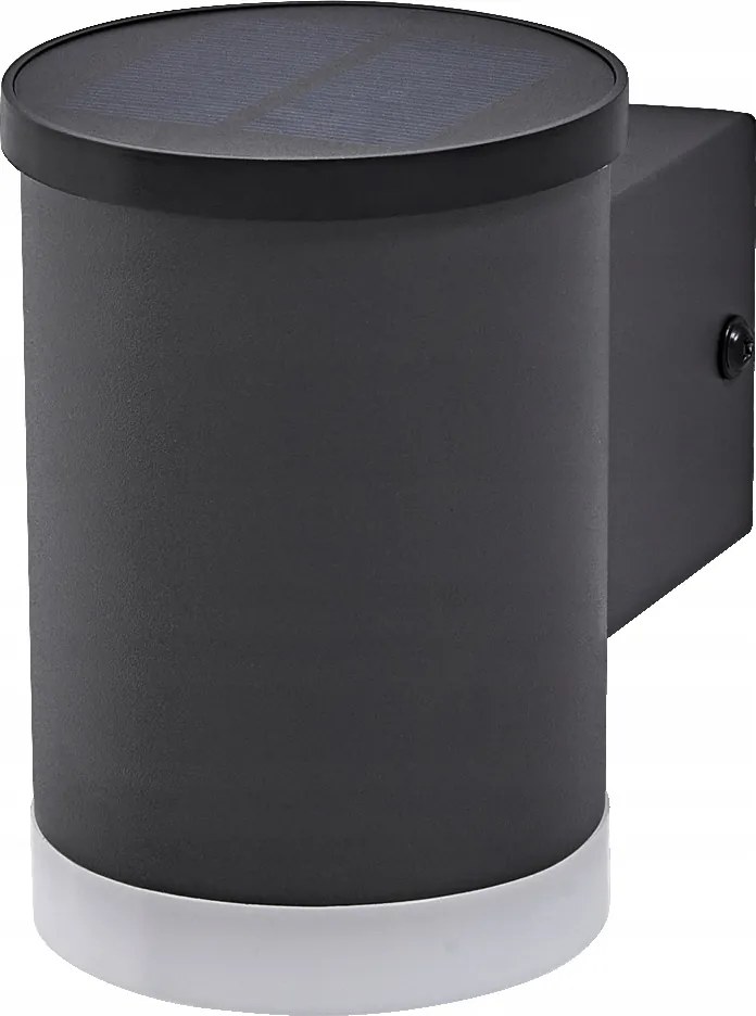 Napelemes fali lámpa Kültéri Led 0.5W 50lm 3000K Szürke IP44 Endura