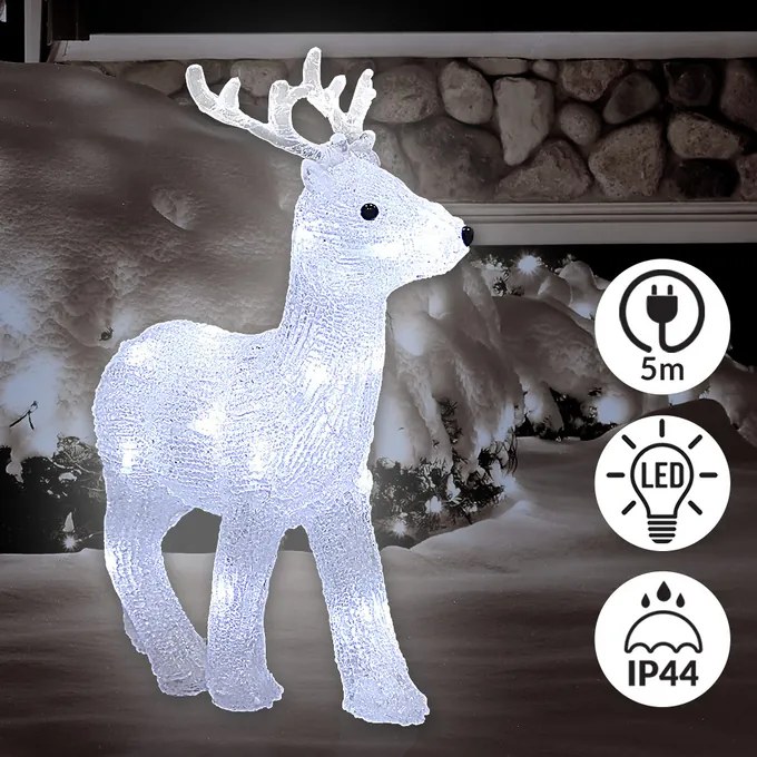 Deuba Karácsonyi rénszarvas LED világítással