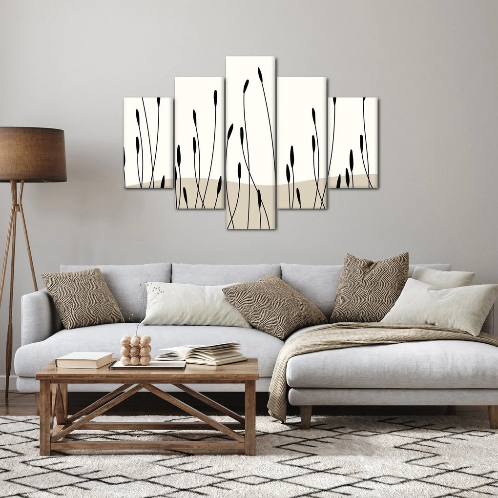 Kép - Grafikus rét N⁰3 (150x105 cm)