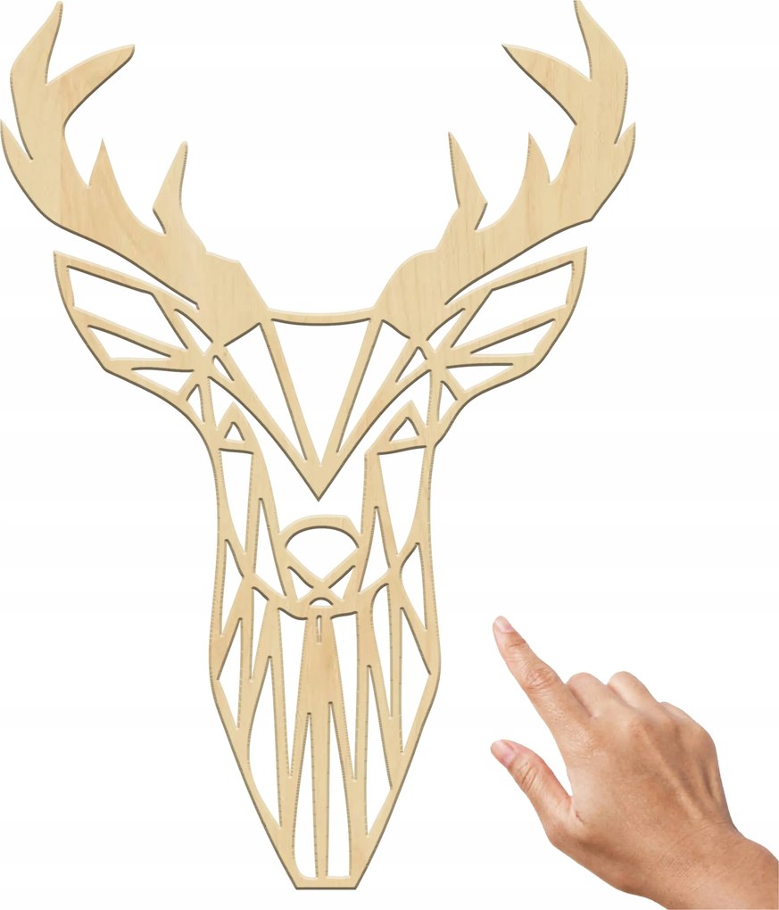 Geometrikus Fali Dekoráció Szarvas Geometrikus Állat Fa Dekoráció