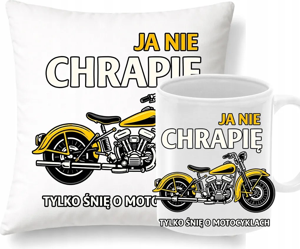 Párna Bögre Szett Születésnapi Ajándék Vicces Motoros