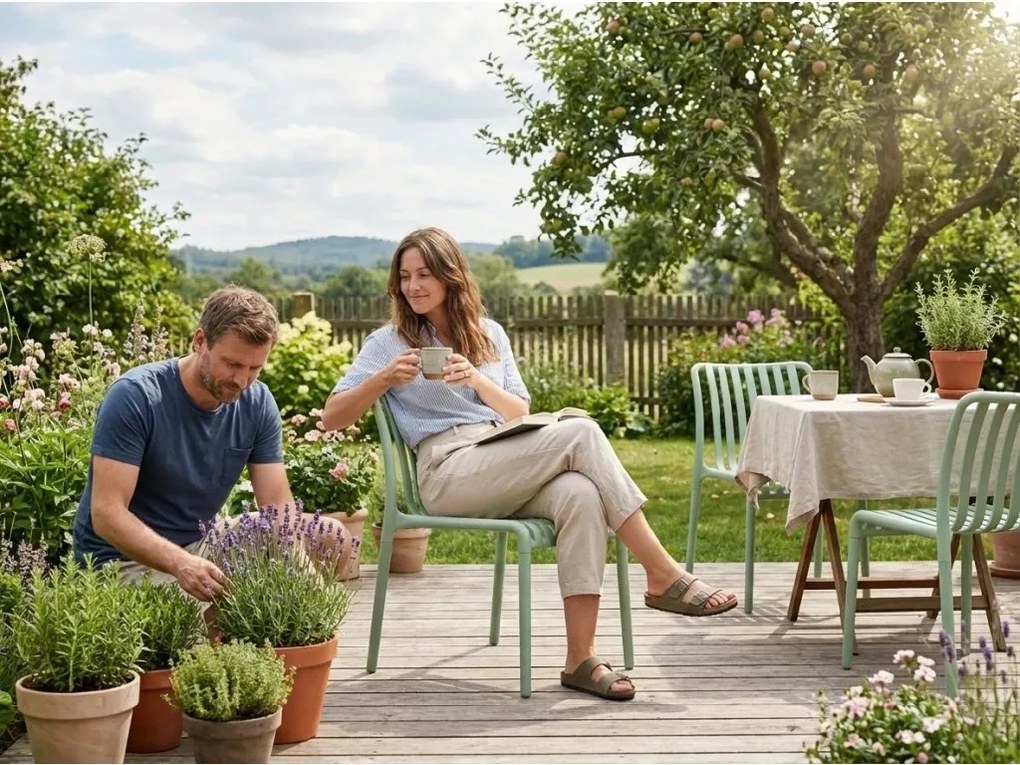 Műanyag szék TREGO, zöld