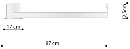 Thoro TH.224 - LED Mennyezeti lámpa RIO LED/50W/230V CRI90 3000K átm. 78 cm arany