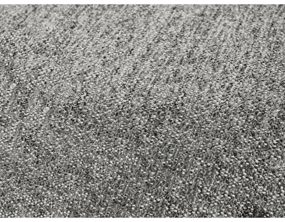 Sötétszürke zsenília kinyitható-tárolóhelyes sarokkanapé (jobb oldali-L alakú) Everest – Bobochic Paris