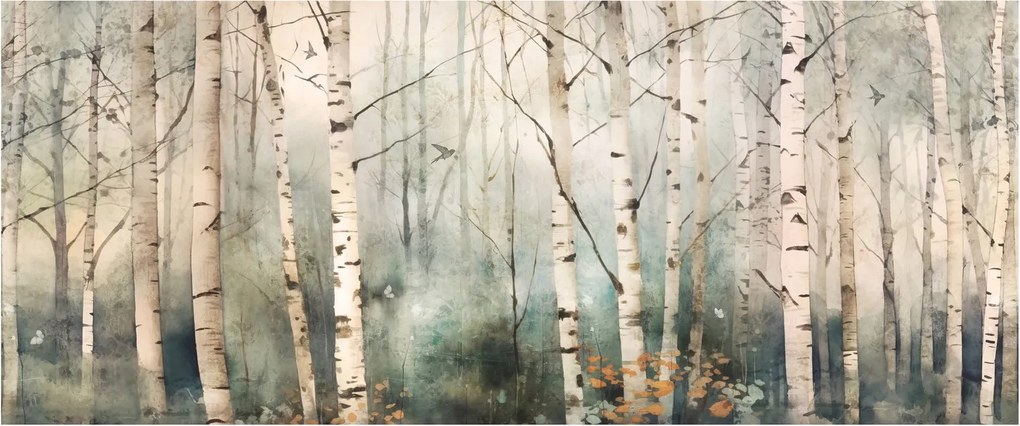 Kép - Erdőminta rajzolása (120x50 cm)