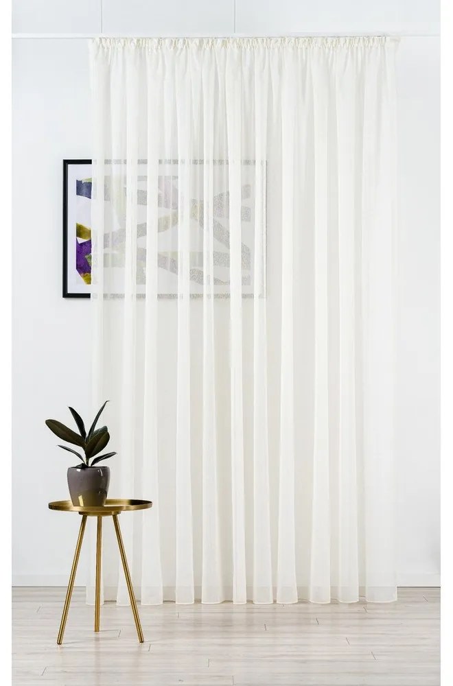Krémszínű átlátszó függöny 140x245 cm Vicenza – Mendola Fabrics