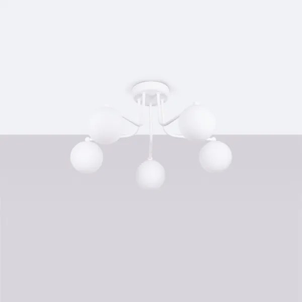 Sollux SL.1660 - Csillár rúdon ASTRAL 5xG9/8W/230V fehér