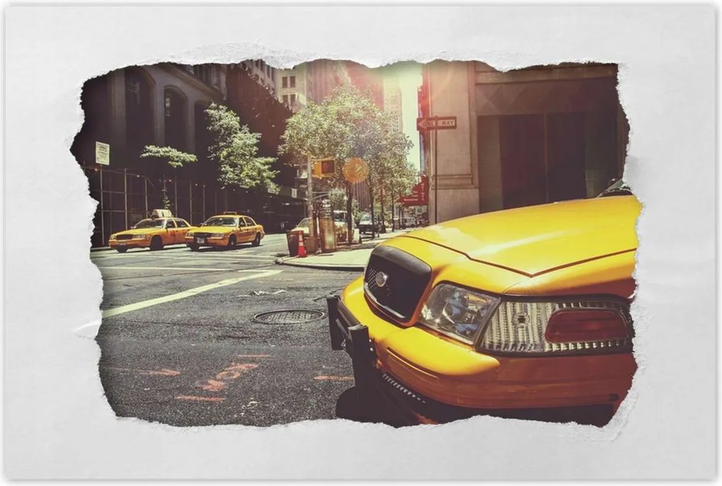 Poszterek 90x60 Sárga taxi Taxi