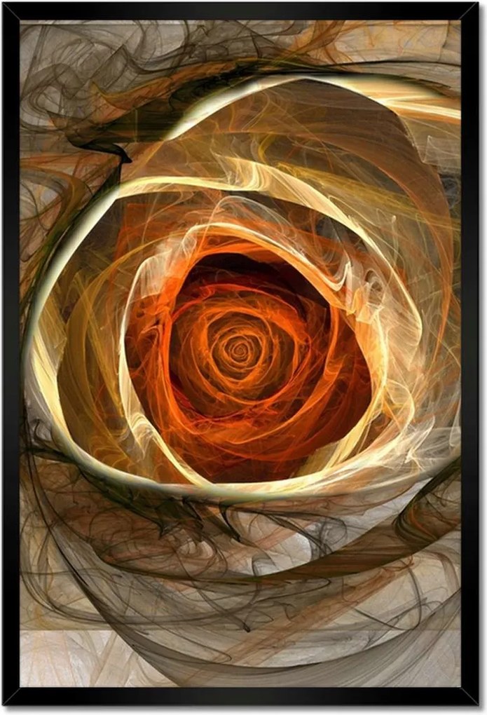 Poszterek keretben 40x60 Absztrakt rózsa