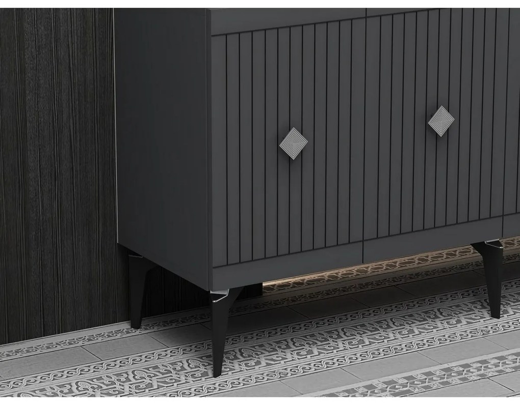 Midas Anthracite and Silver szekrény