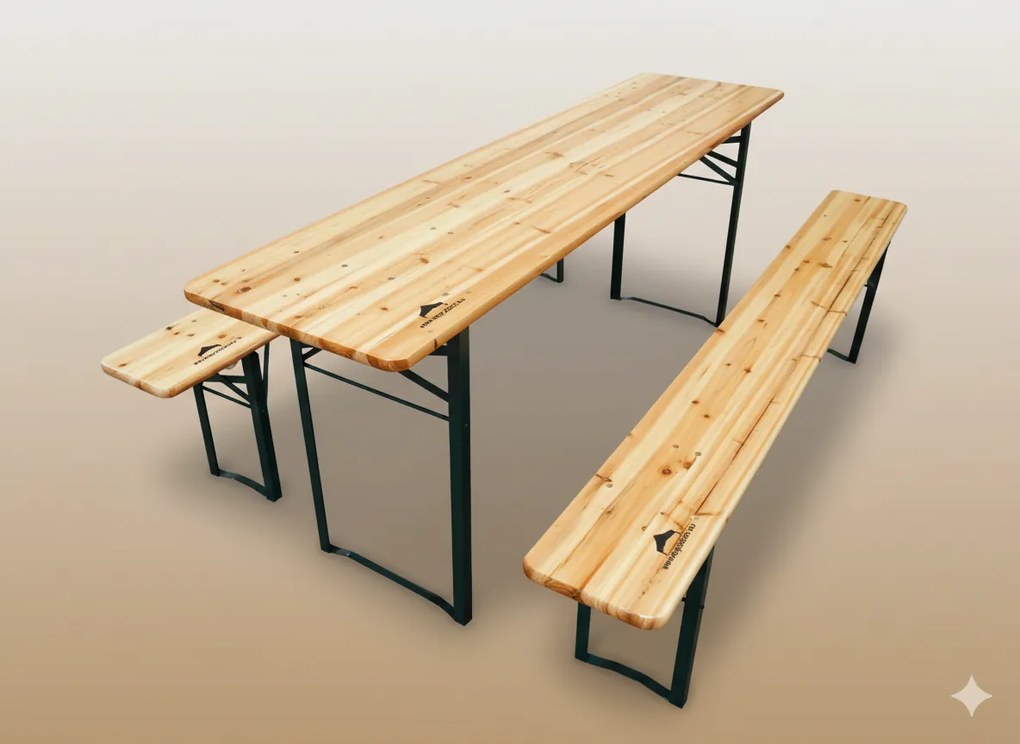 Fa sörpad garnitúra – 200 cm, 70cm