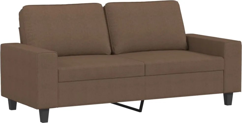 vidaXL kétszemélyes barna szövetkanapé 140 cm