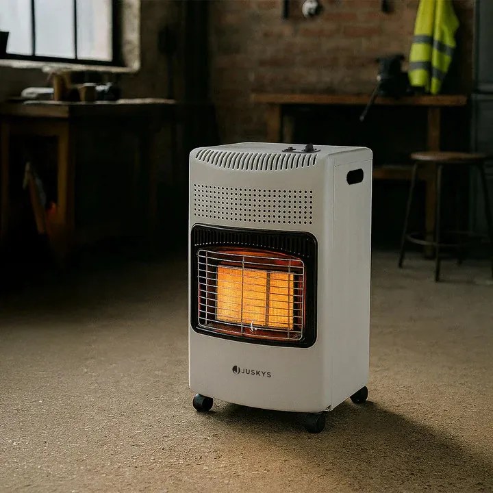 Juskys Gázfűtő 42x36x73 cm - fehér