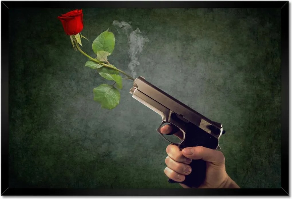 Poszter keretben 60x40 Rózsa Virág Virágok Rózsa