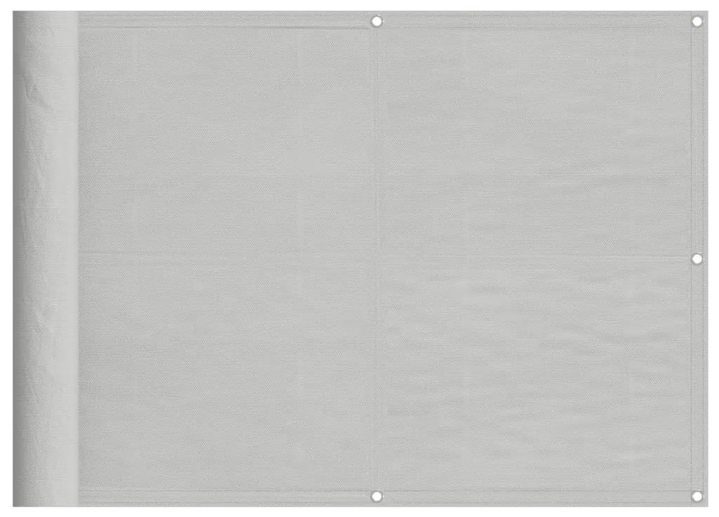 világosszürke 100% oxford poliészter erkélyparaván 75 x 700 cm