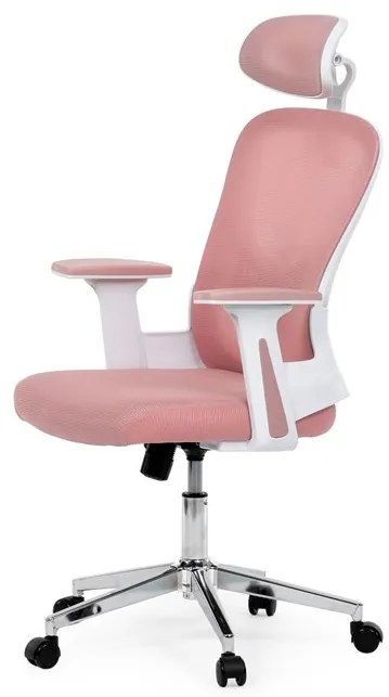 Irodai forgószék hintamechanikával, rózsaszín kárpittal. KA-K2031 PINK