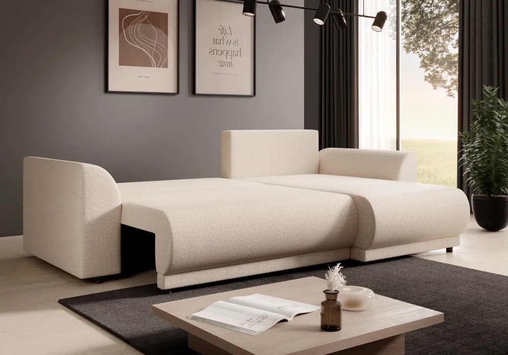 Univerzális ülőgarnitúra, bézs, LIMON ROH