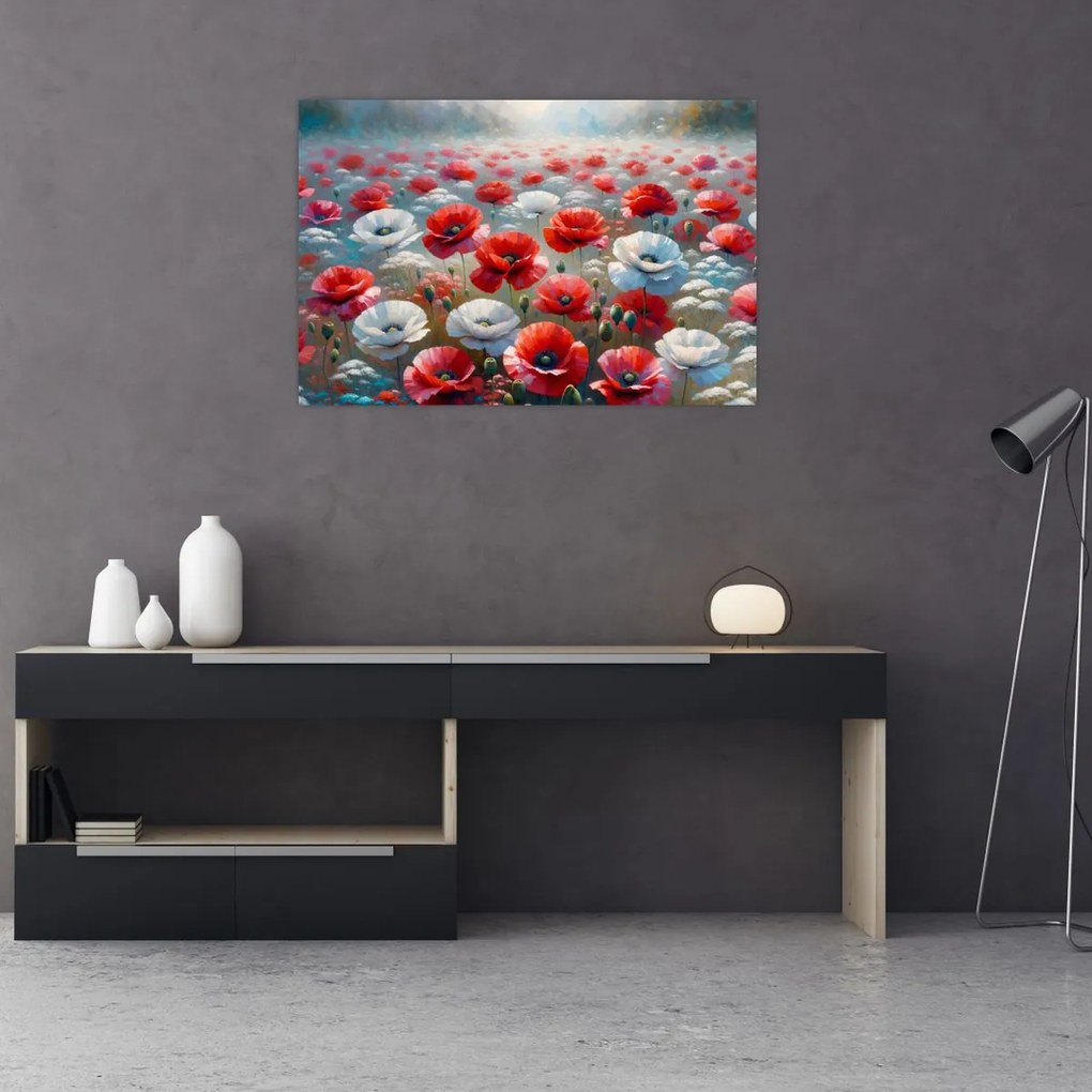 Kép - Pipacsmező (90x60 cm)