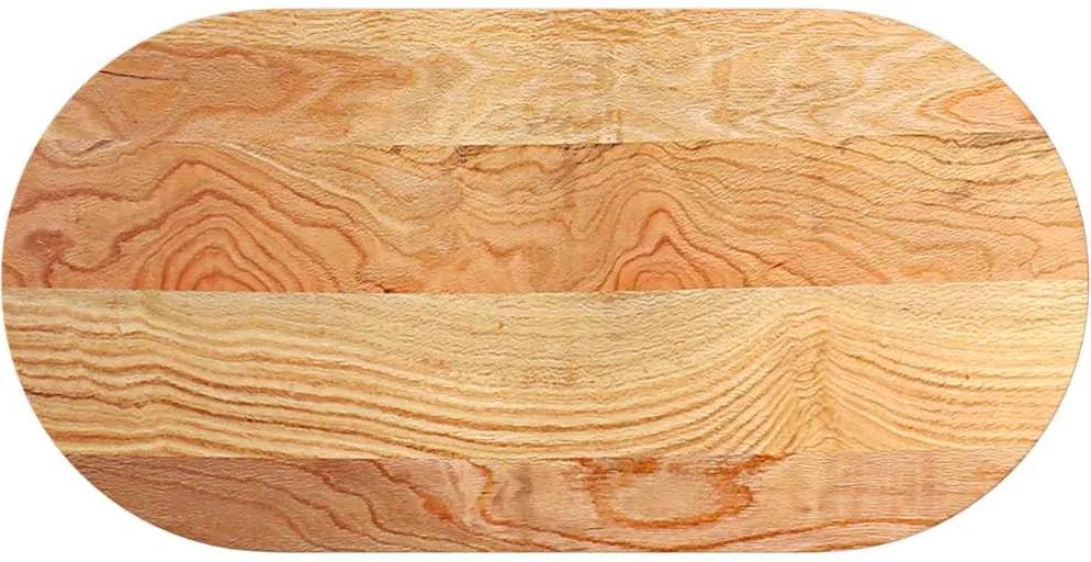 vidaXL világosbarna tömör akácfa ovális alakú asztallap 100x50x2 cm