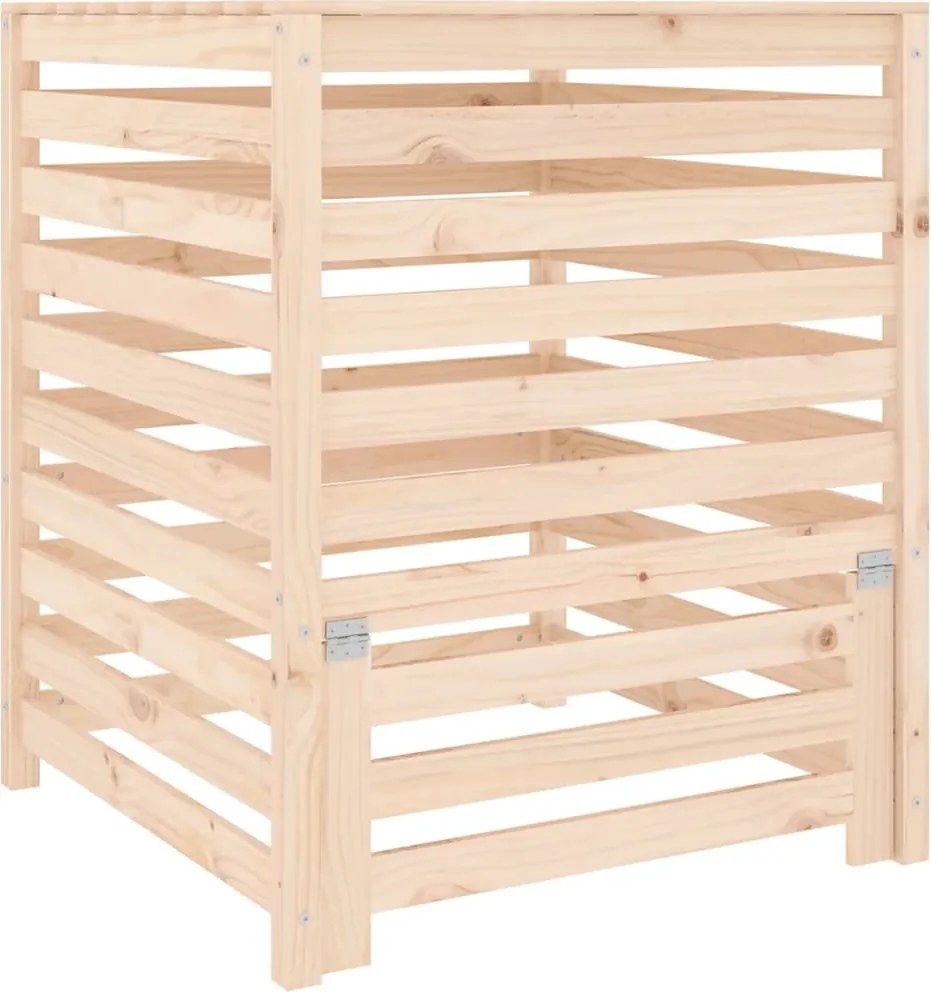 vidaXL tömör fenyőfa komposztáló 82,5x82,5x99,5 cm