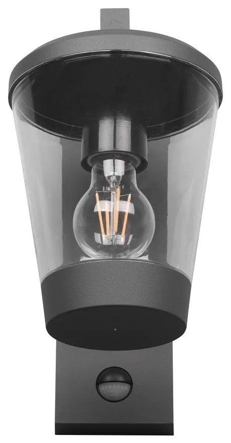 Kültéri lámpa mozgásérzékelővel (magasság 28 cm) Cavado – Trio