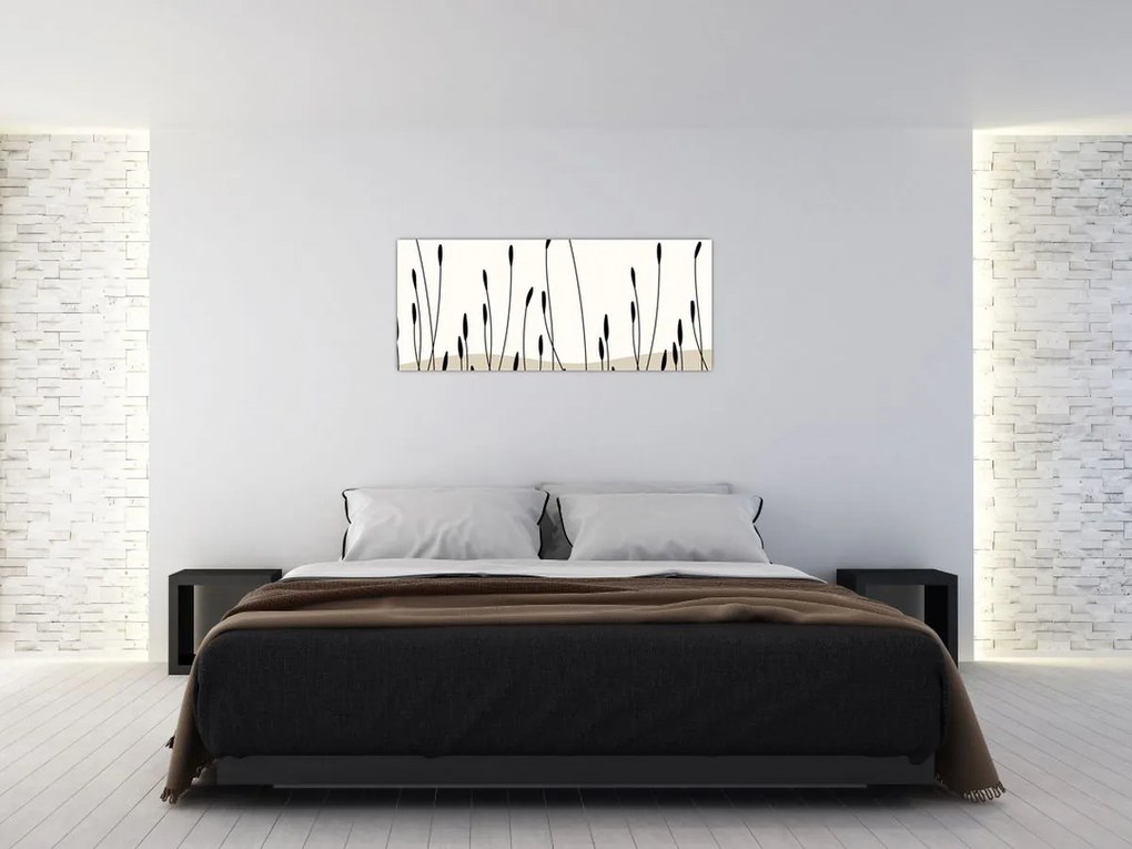 Kép - Grafikus rét N⁰3 (120x50 cm)