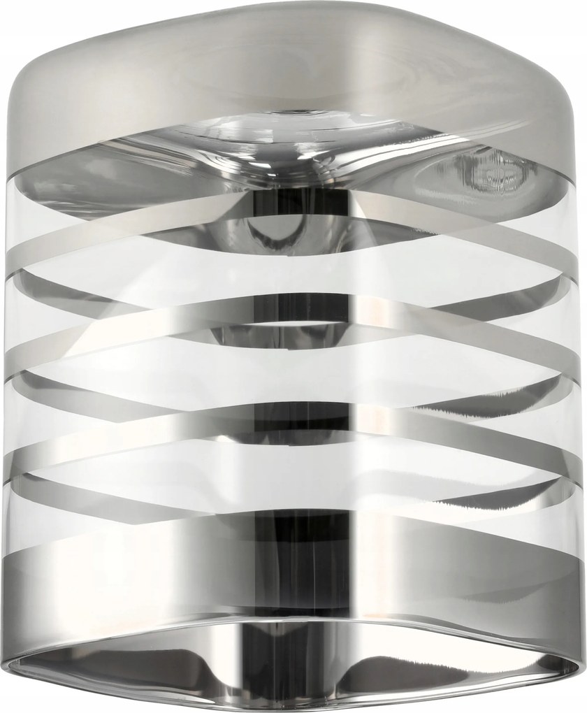 Üveg lámpabúra asztali mennyezeti lámpához csillár vízszintes csíkok