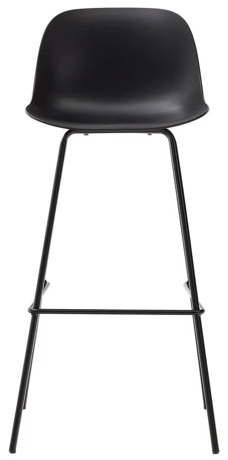 Fekete bárszék (ülésmagasság 74 cm) Altea – Kave Home