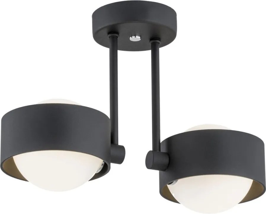 ARGON 7089 MASSIMO PLUS Modern Mennyezeti Lámpa Fekete, Opál Szőnyeg G9 IP44
