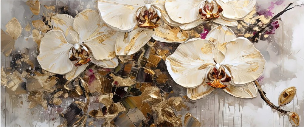 Kép - Orchideák (120x50 cm)