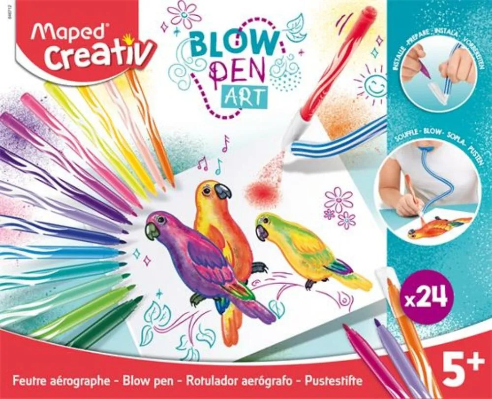 Fújós filctoll készlet, MAPED CREATIV, Blow pen Basic (IMAC846712)