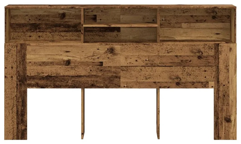 antik fa színű szerelt fa áthidalószekrény 180 x 19 x 103,5 cm