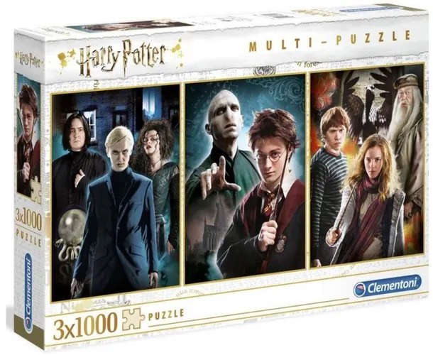 3 X 1000 DB-OS PUZZLE - HARRY POTTER Clementoni