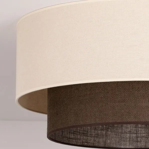 Brilagi - BOHO STYLE LED mennyezeti lámpa 3xE27/15W/230V, átmérő 60 cm, krémszínű/barna