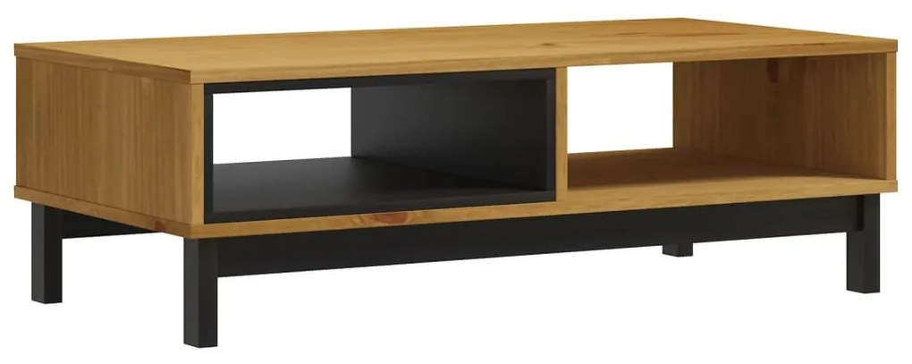 FLAM tömör fenyőfa dohányzóasztal 100 x 50 x 32,5 cm