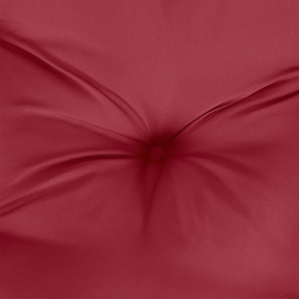 2 db borvörös oxford szövet kerti padpárna 200 x 50 x 7 cm