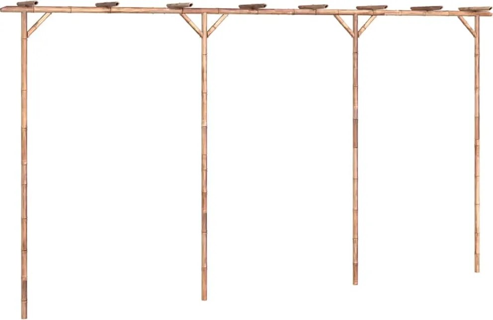 vidaXL bambusz pergola 385 x 40 x 205 cm